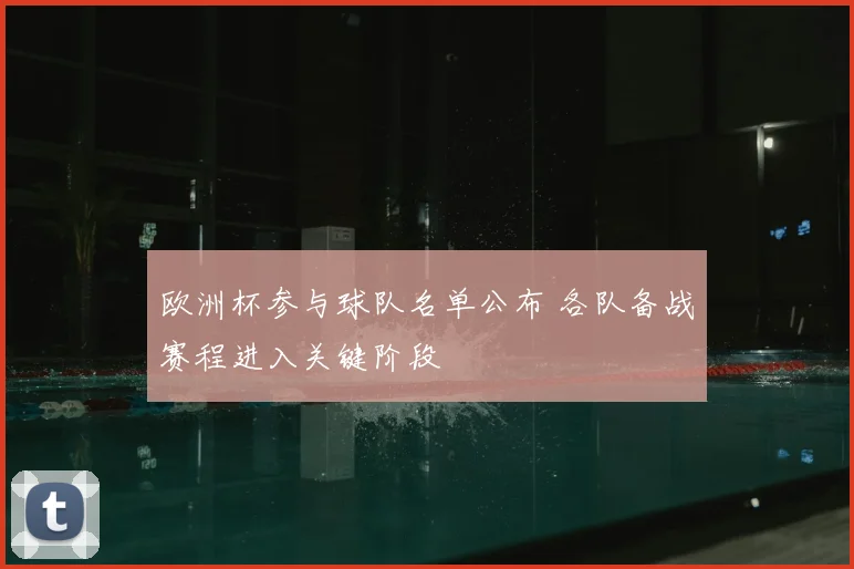 欧洲杯参与球队名单公布 各队备战赛程进入关键阶段